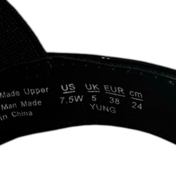 Life Stride Black Patent Strappy Sandal Size 7.5 - Picture 6 of 11